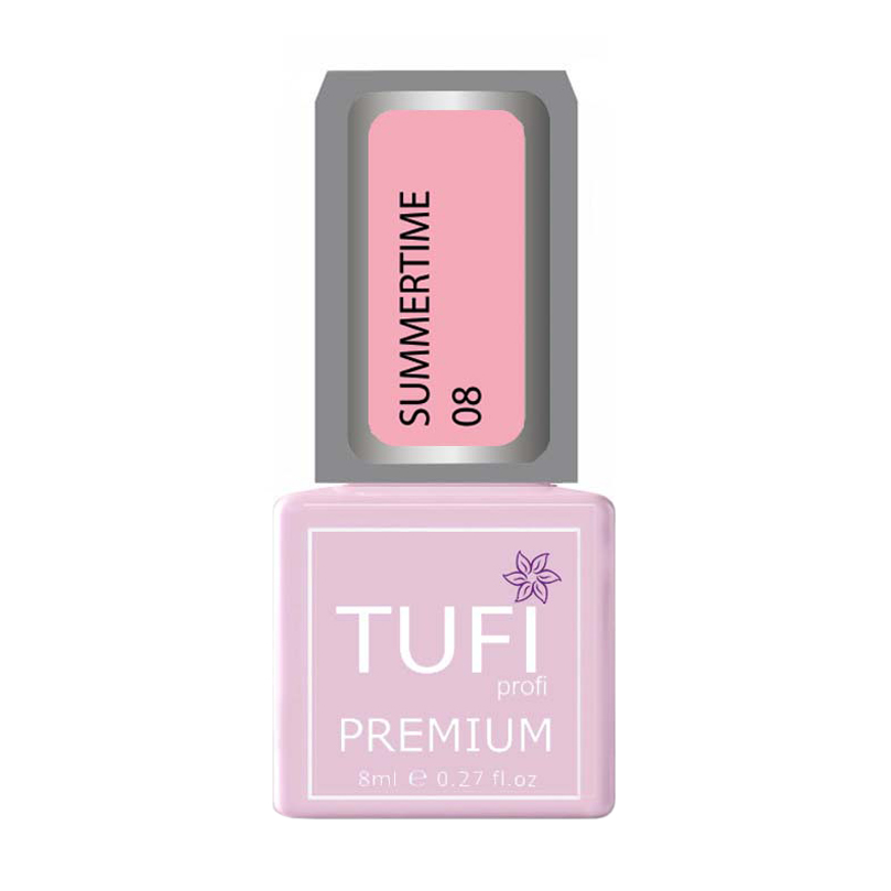 Гель-лак для нігтів Tufi Profi Premium Summertime, 08 Квітковий нектар, 8 мл